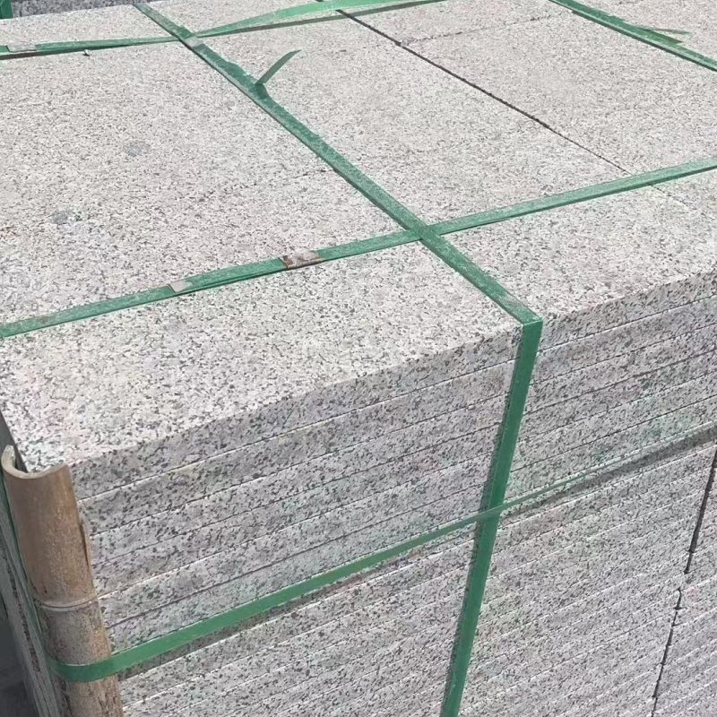 海南芝麻白地铺石石材厂家